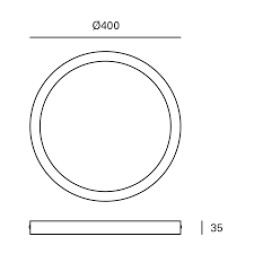 Downlight superficie Easy redondo blanco 29W 4000K Forlight
